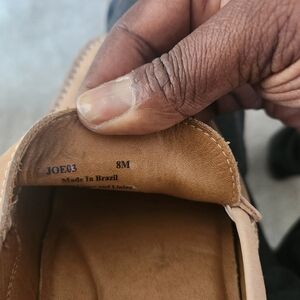 Donald J. Pliner Tan Leather Slip-On Loafers